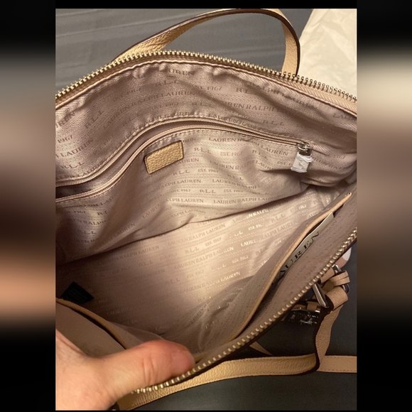 Lauren Ralph Lauren Floral Beige Handbag - Picture 3 of 4